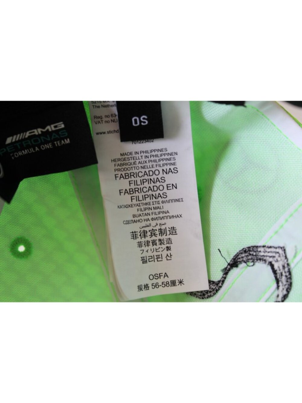 Mercedes Lewis Hamilton F1 Hat Neon Green Monster Energy Gran Turismo AMG Cap - Picture 7 of 8